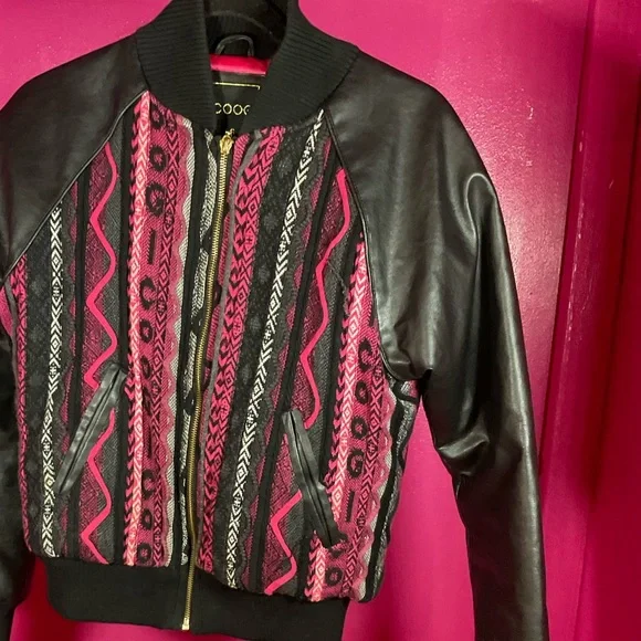 Coogi leather bomber jacket online